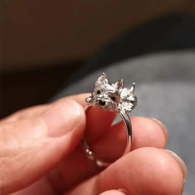 Anillo Ajustable de Estilo Retro para Perros