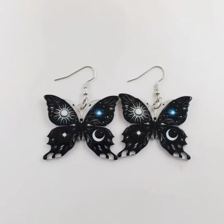 Pendientes de Mariposa Sol Luna
