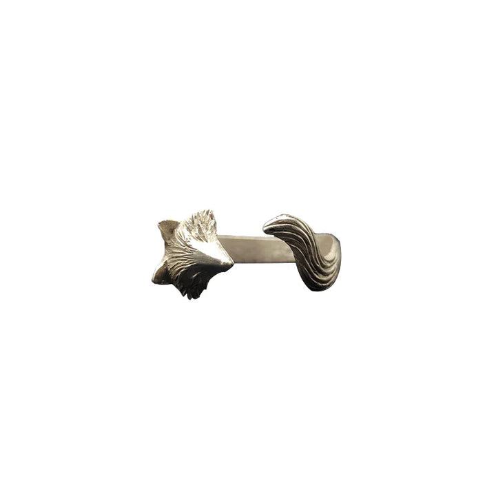 Anillo de Zorro Plateado para Mujeres