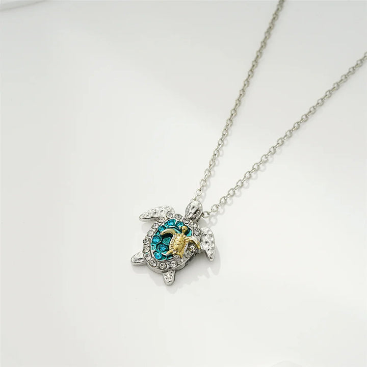 Colgante de Tortuga Marina - Plata Vintage