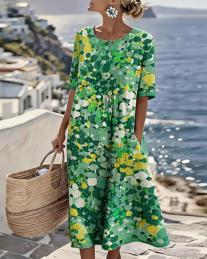 Flora | Vestido midi floral suelto