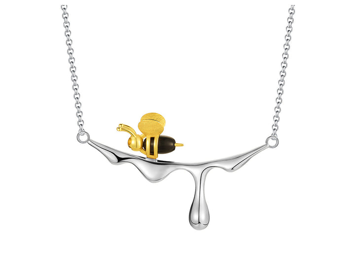 Collar de Miel Goteante y Abeja