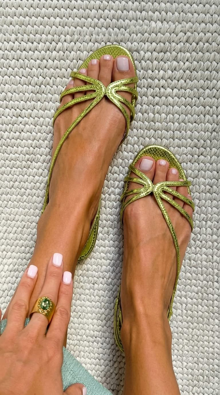 Ginevra™ | Sandalias Doradas de Elegancia Veraniega