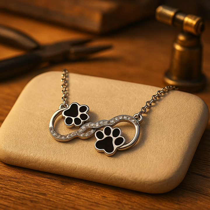 Collar con Colgante de Símbolo de Infinito con Zirconia