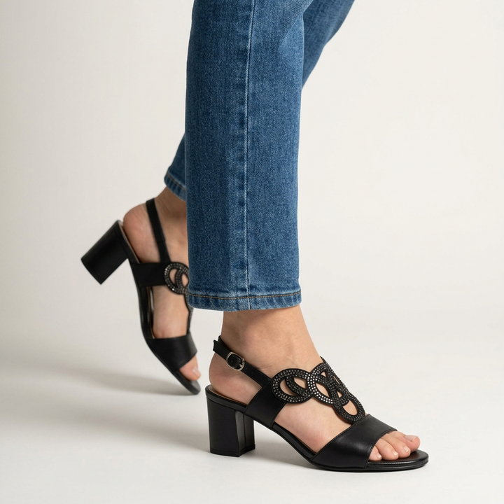 Gea - Sandalia cómoda para mujer con tacón