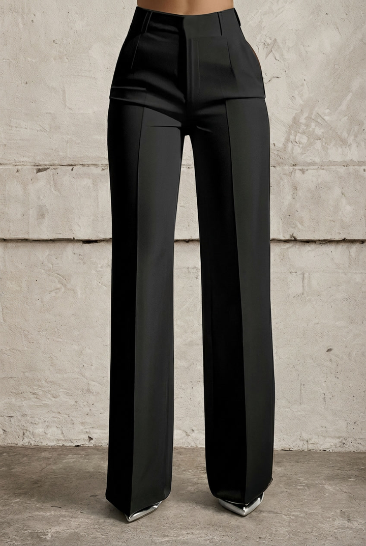 Elena | Pantalón de talle alto con pierna recta