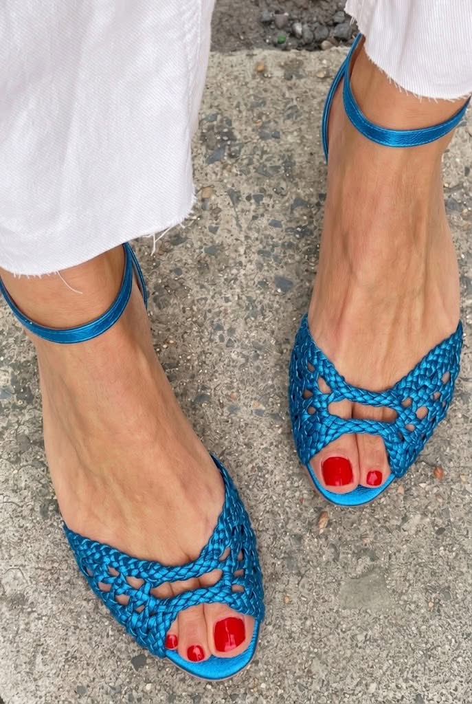 Isabel™ | Sandalias Trenzadas Doradas