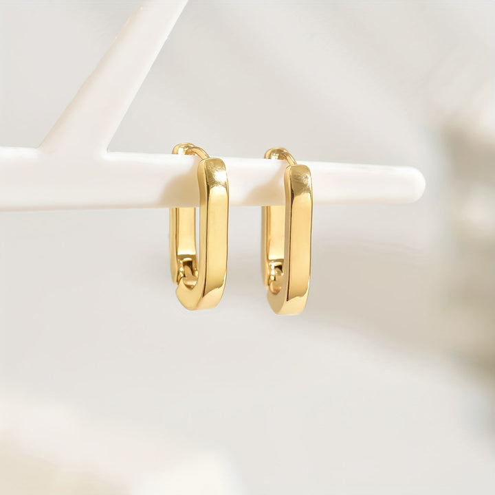 Azalea | Pendientes de aro elegantes con forma geométrica