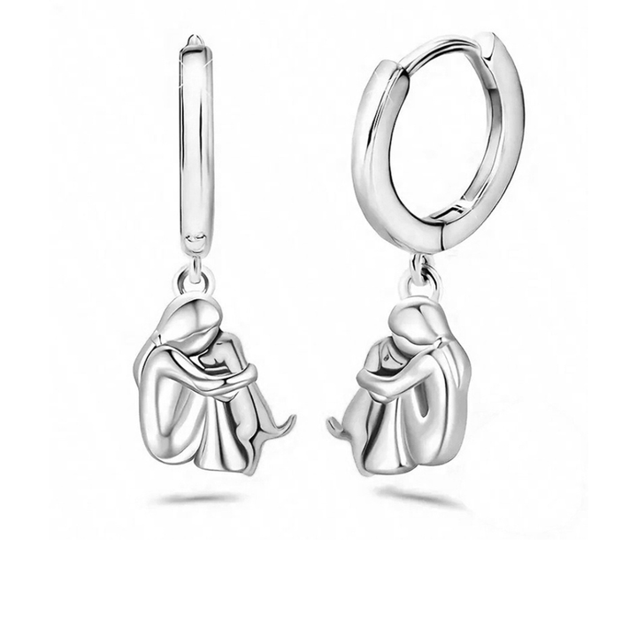 Collar con Colgante de Abrazo y Pendientes de Regalo – Oferta por Tiempo Limitado