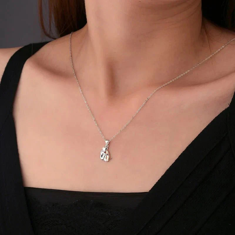 Collar con Colgante de Abrazo y Pendientes de Regalo – Oferta por Tiempo Limitado