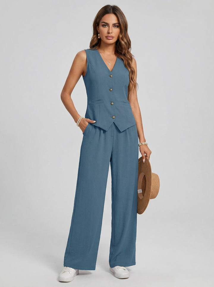 Sofía | Conjunto de chaleco y pantalón