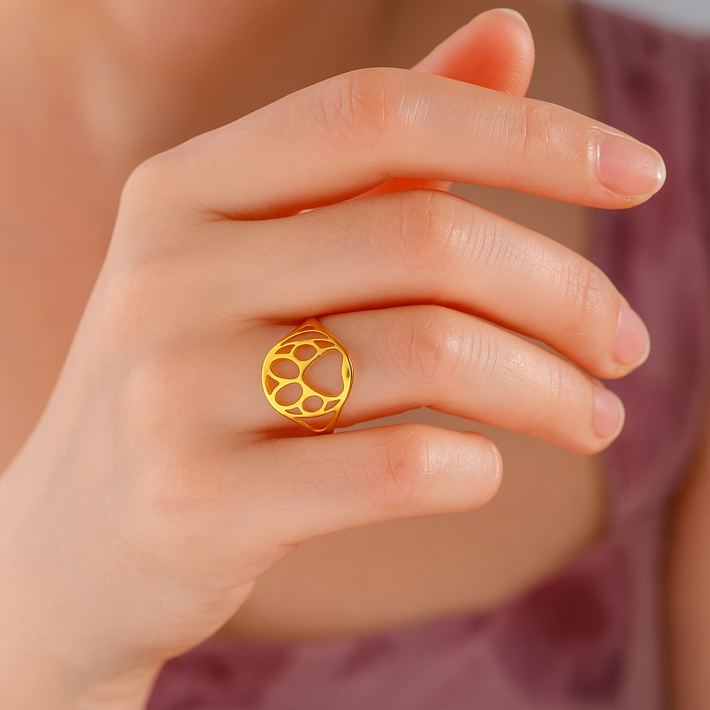Anillo de Patita Abierta en Acero Inoxidable – Ligero y Estiloso