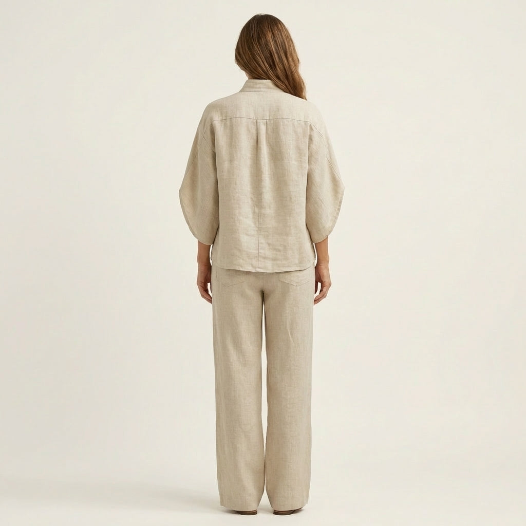 Zerah | Conjunto de Dos Piezas de Lino