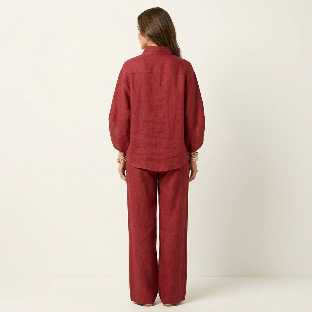 Zerah | Conjunto de Dos Piezas de Lino
