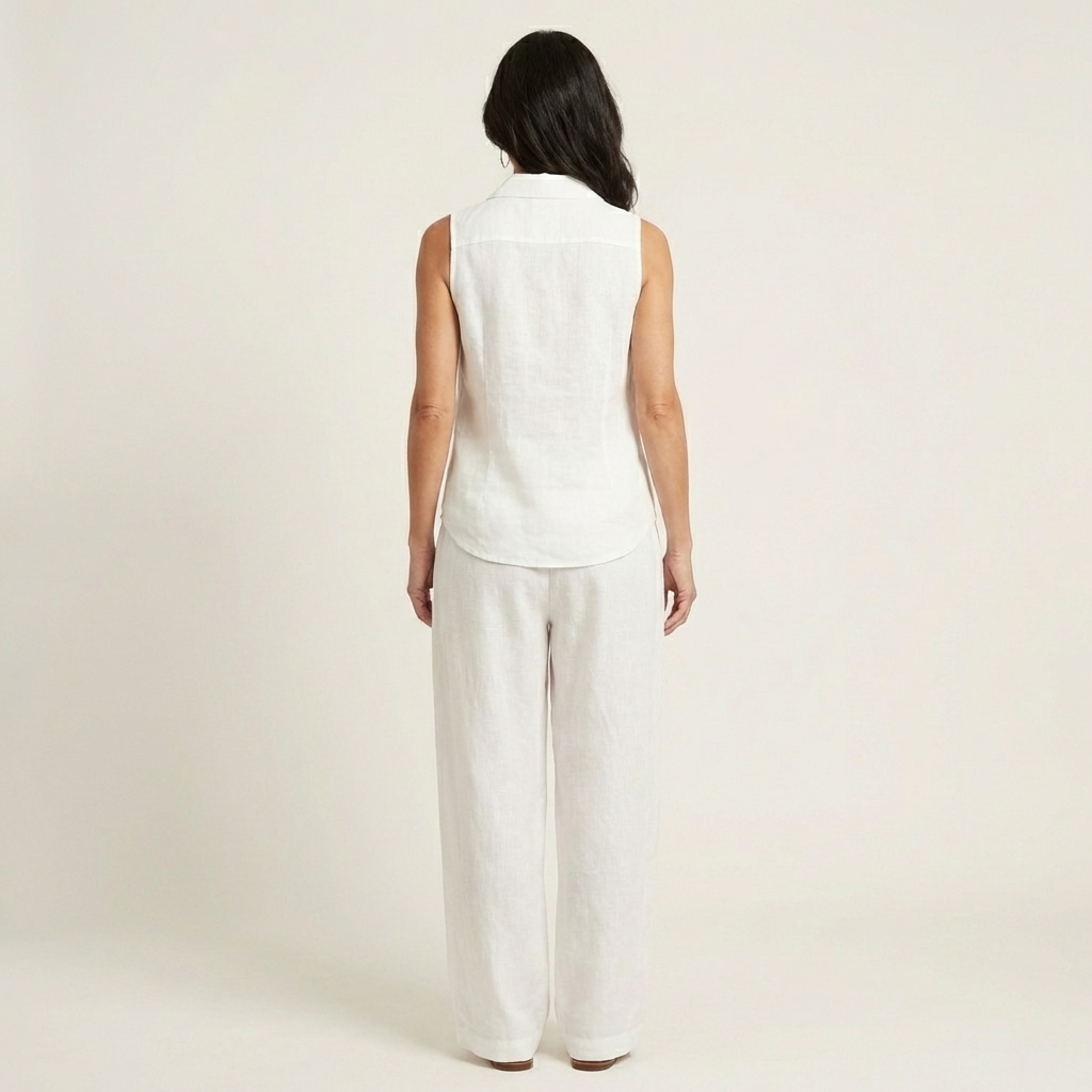 Twiila | Conjunto de Top Cruzado y Pantalones Anchos
