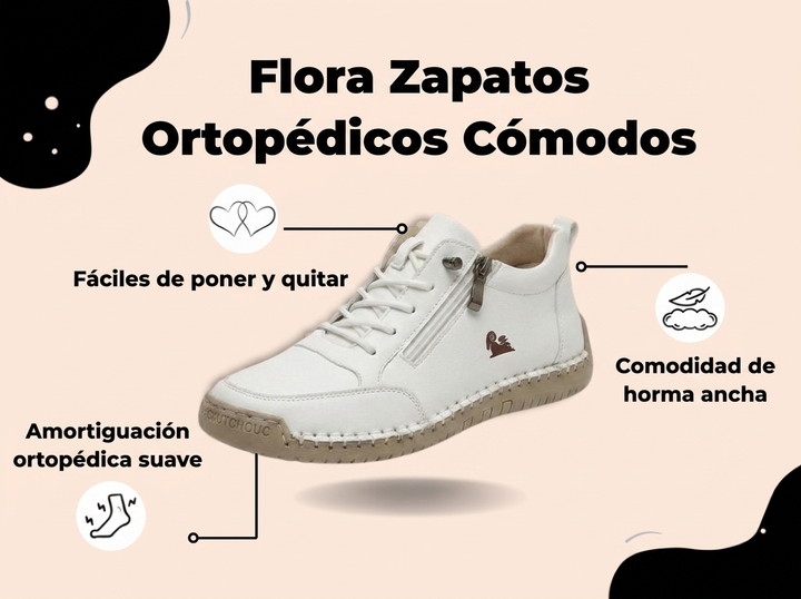 Alana | Zapatos Ortopédicos Cómodos con Cremallera