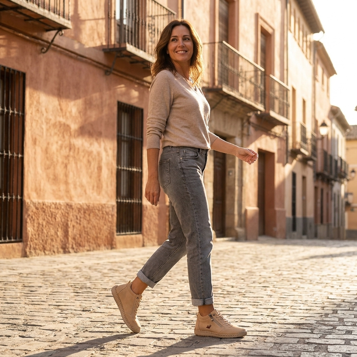 Alana | Zapatos Ortopédicos Cómodos con Cremallera