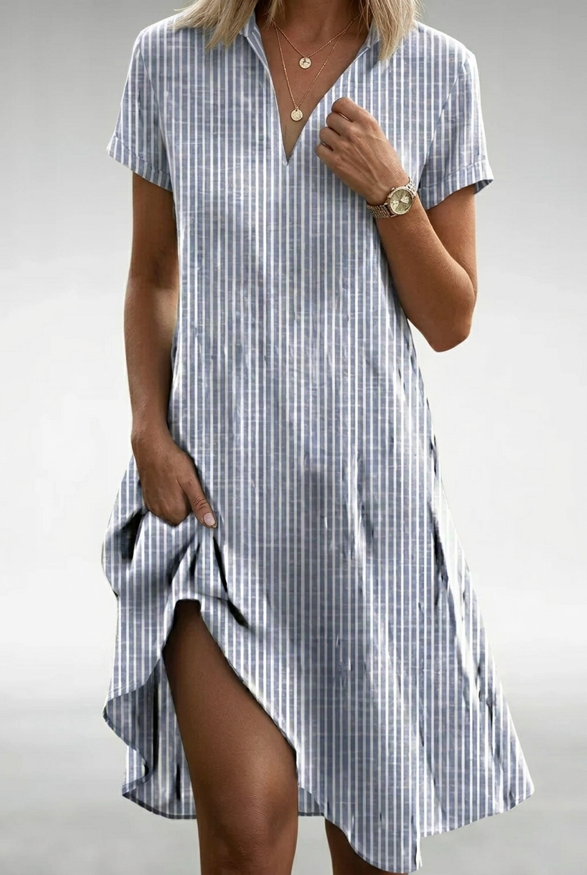 Isabella | Vestido midi floral de silueta fluida y ligereza absoluta