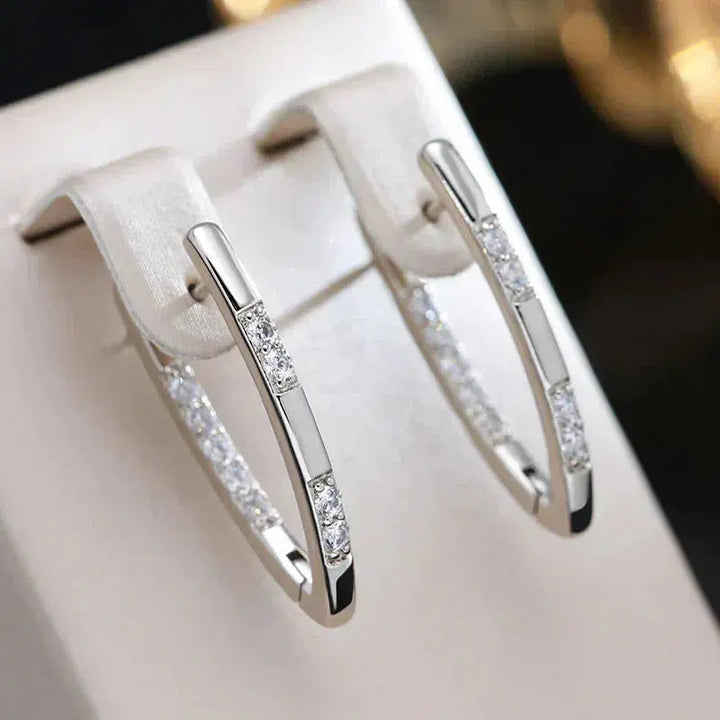 Coral | Pendientes sofisticados con piedras de zirconia