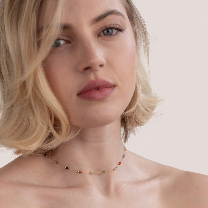 Clara | Collar minimalista con piedra seleccionada