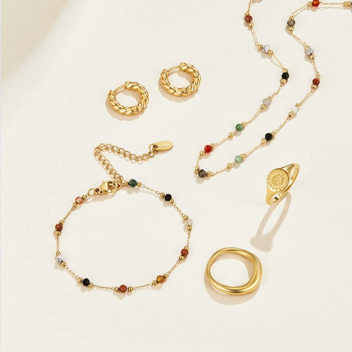 Clara | Collar minimalista con piedra seleccionada