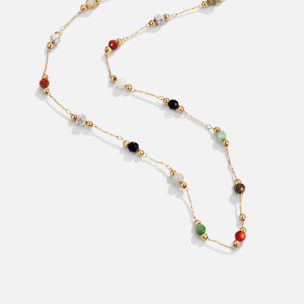 Clara | Collar minimalista con piedra seleccionada