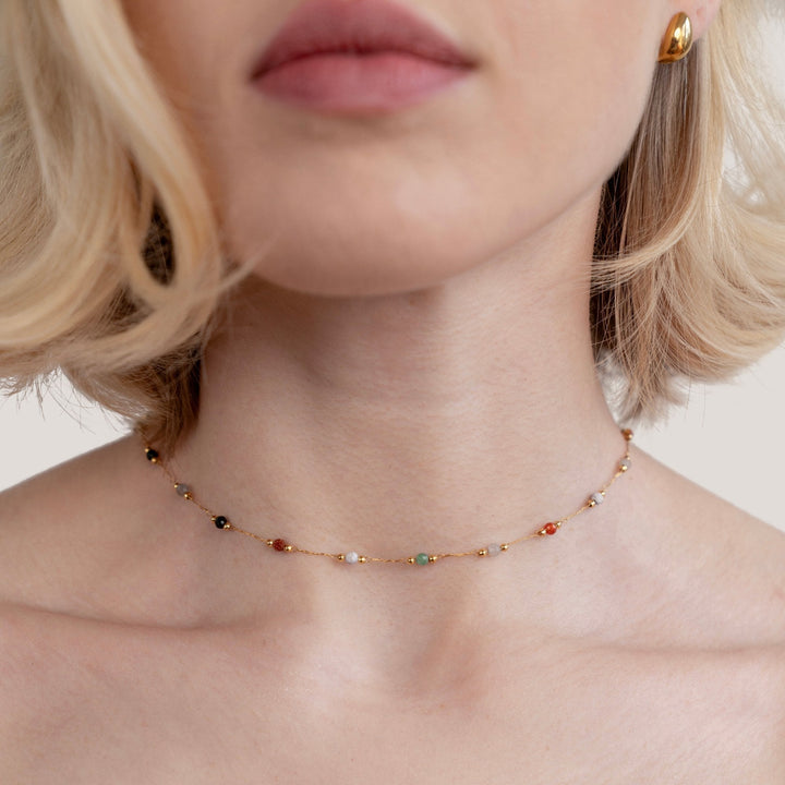 Clara | Collar minimalista con piedra seleccionada